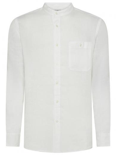 white patch pocket shirt