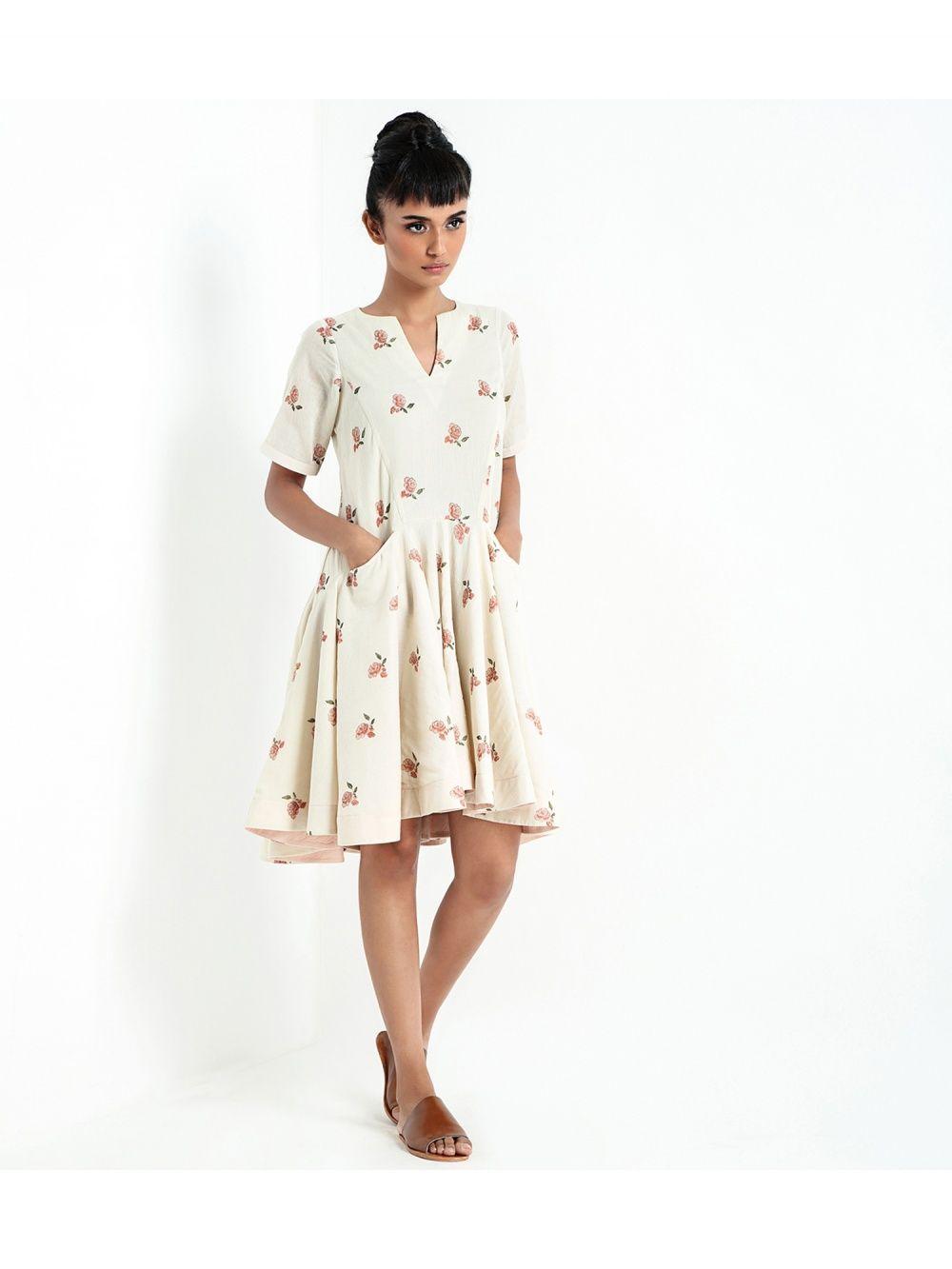 white perfect bloom dress