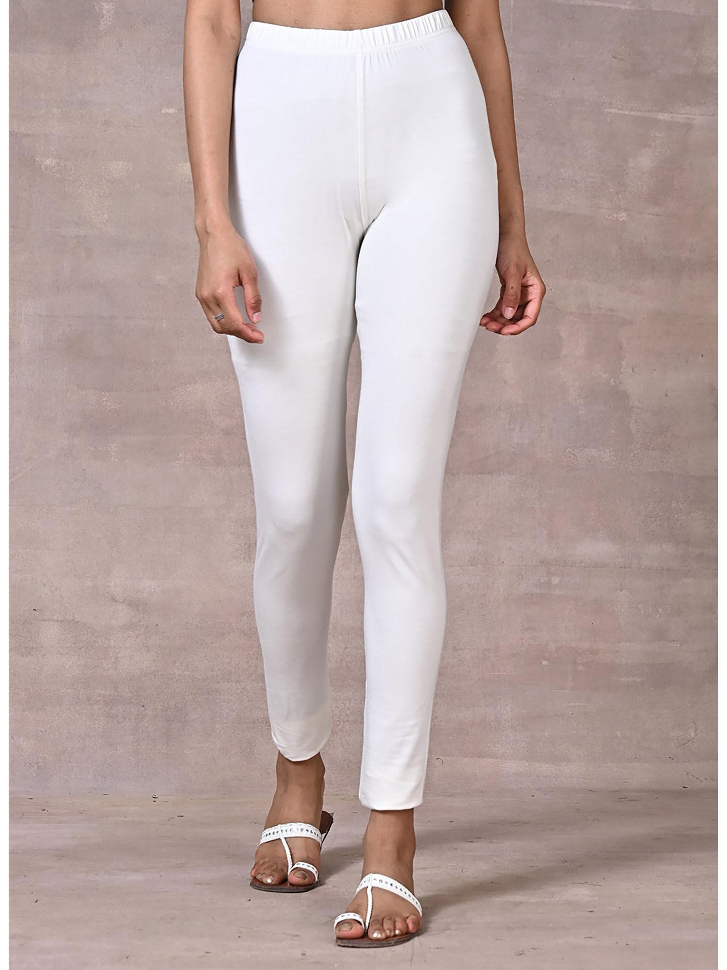 white plain tights