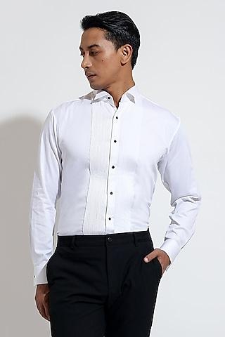 white poplin shirt