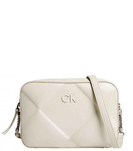 white quilt small crossbody bag