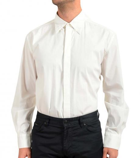white regular fit casual shirt