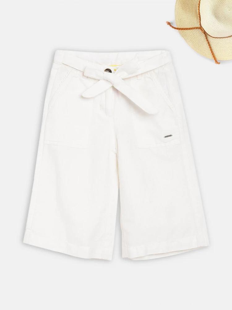 white regular fit trouser