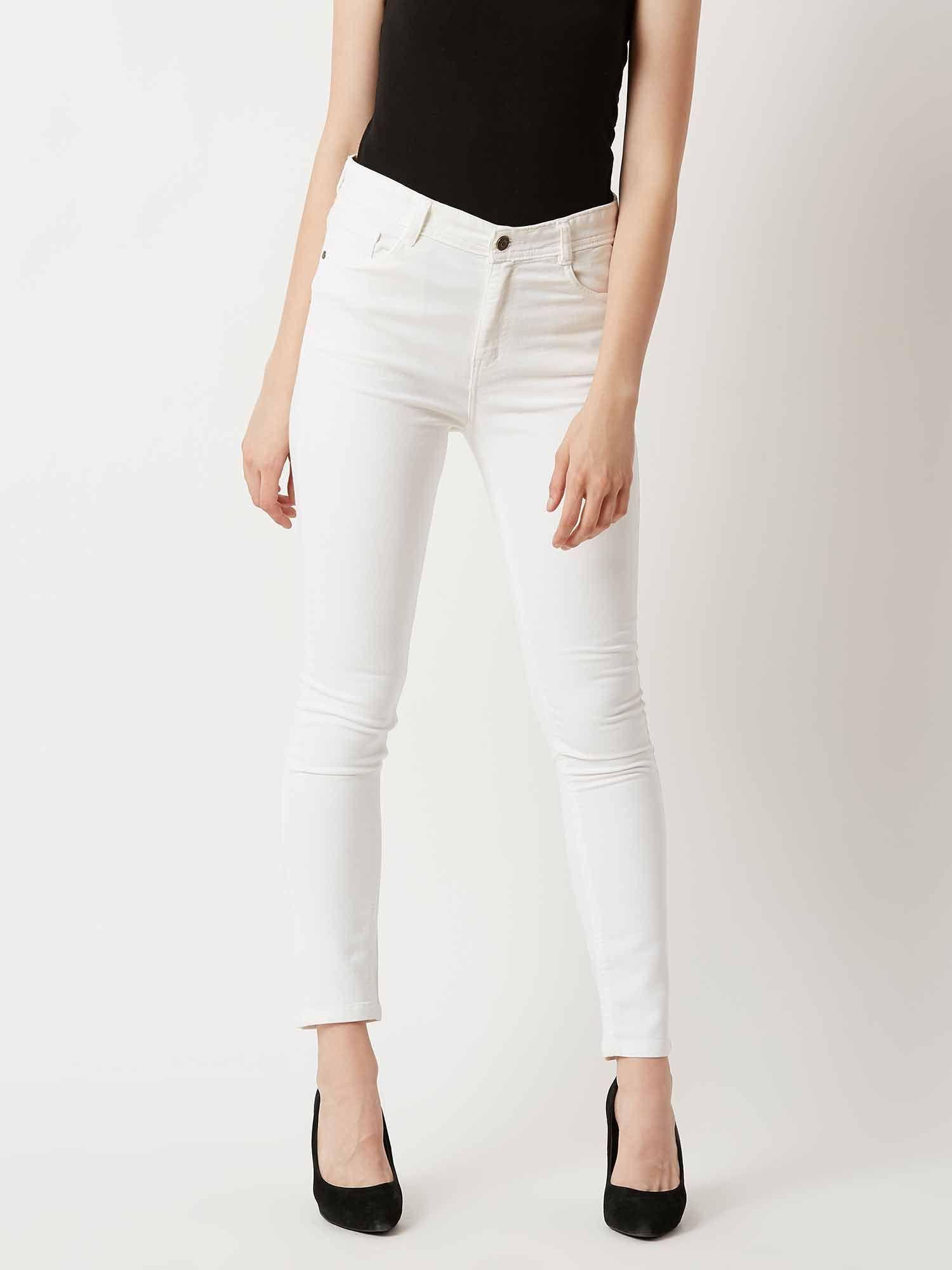 white relaxed jeans