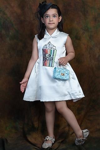 white satin dress for girls