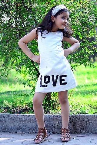 white satin mini dress for girls