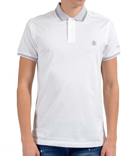 white short sleeve polo