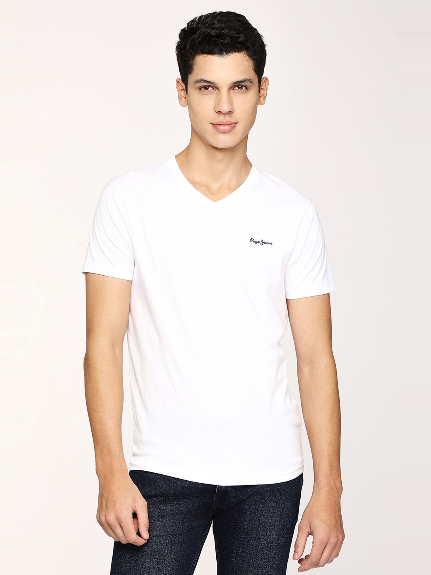 white short sleeves t-shirt
