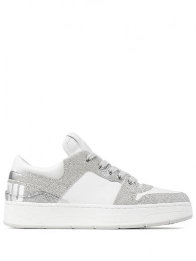 white silver florent/f leather sneakers