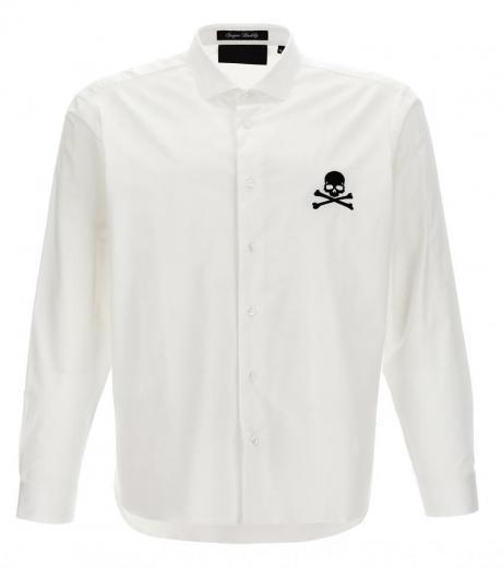 white skull&bones shirt