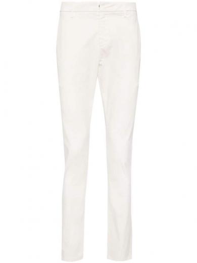white slim fit trousers
