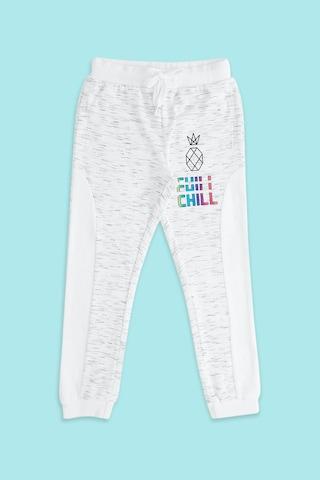 white solid ankle-length casual boys regular fit track pants