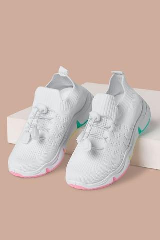 white solid sports girls sport shoes