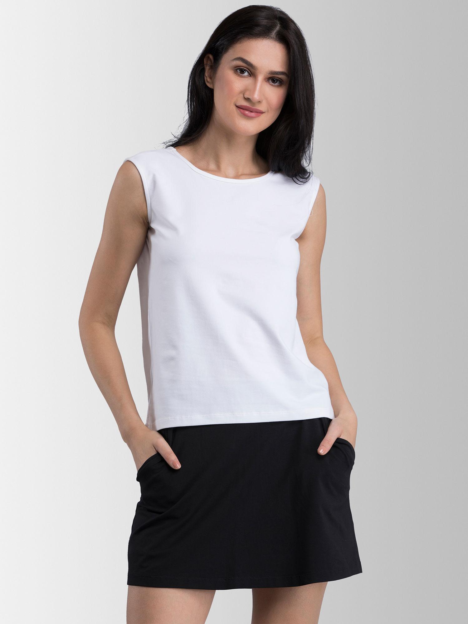 white solid t-shirt