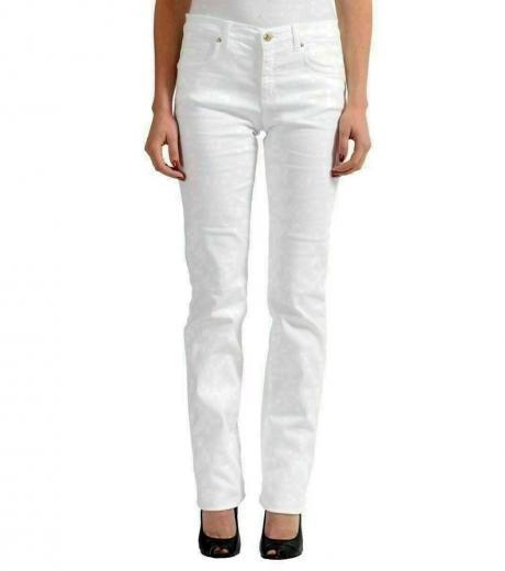 white straight leg jeans