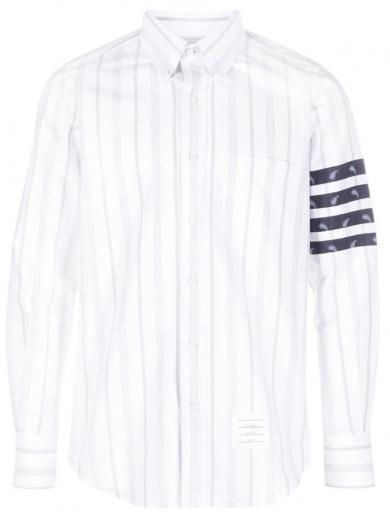 white striped detail shirt