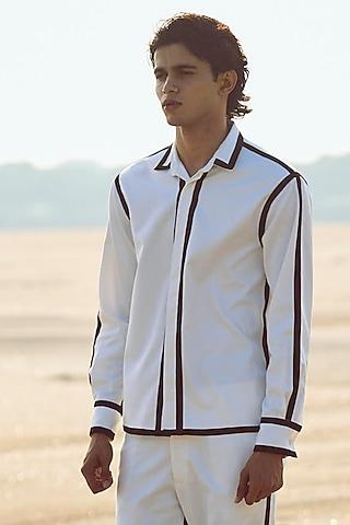 white suiting shirt