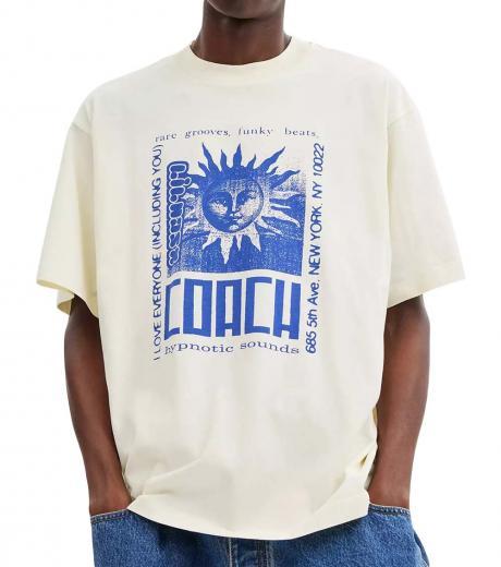 white sun print t-shirt