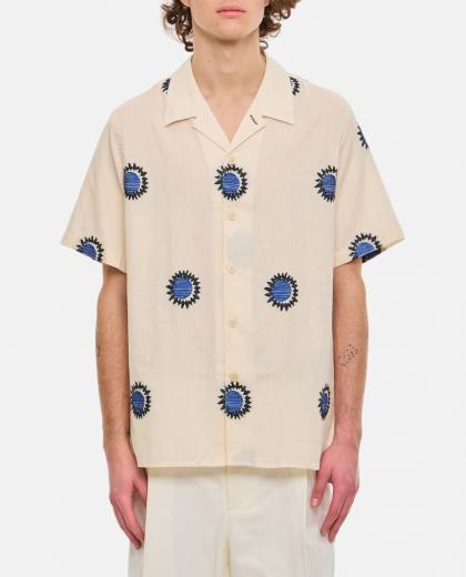 white sun printed shirt