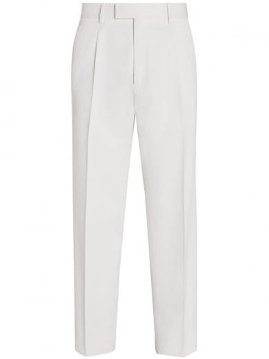 white trousers with logo