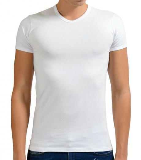 white v-neck t-shirt