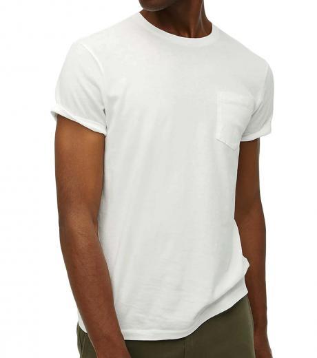white washed jersey pocket t-shirt