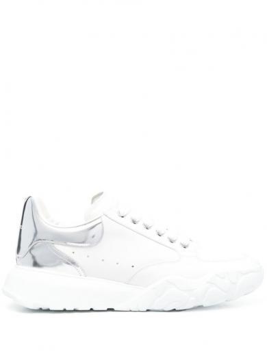 white white court leather sneakers