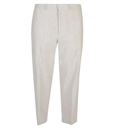 white wide leg trousers