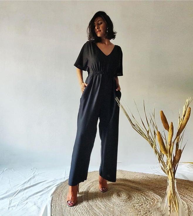 why so blue black wsb basics jumpsuit