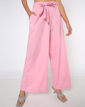 wide leg palazzos with insert pockets