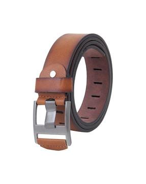 wide belt with buckle closure