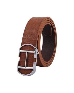 wide belt with push-pin buckle closure