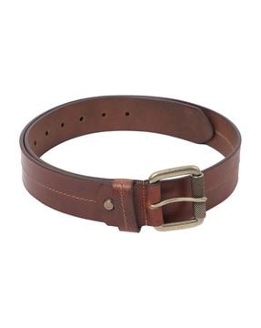 wide belt with tang buckle clouser