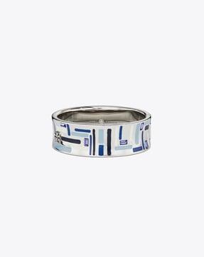 wide kira enamel bracelet