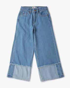 wide-leg jeans wit belt loops