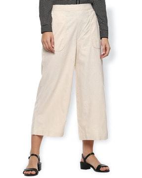 wide leg culottes with insert pockets
