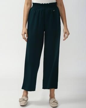 wide leg palazzos with elasticated waist