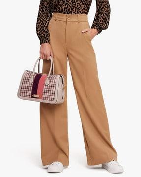 wide leg wool pants