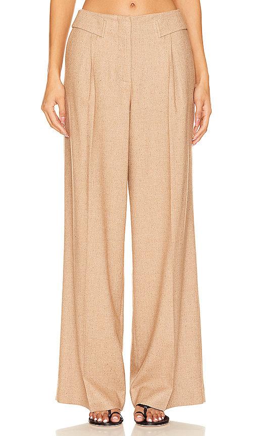 wide pant with eyelet belt