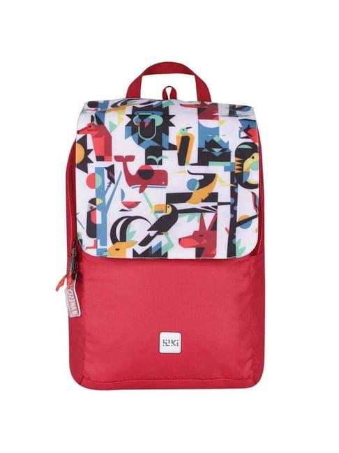 wiki red medium backpack