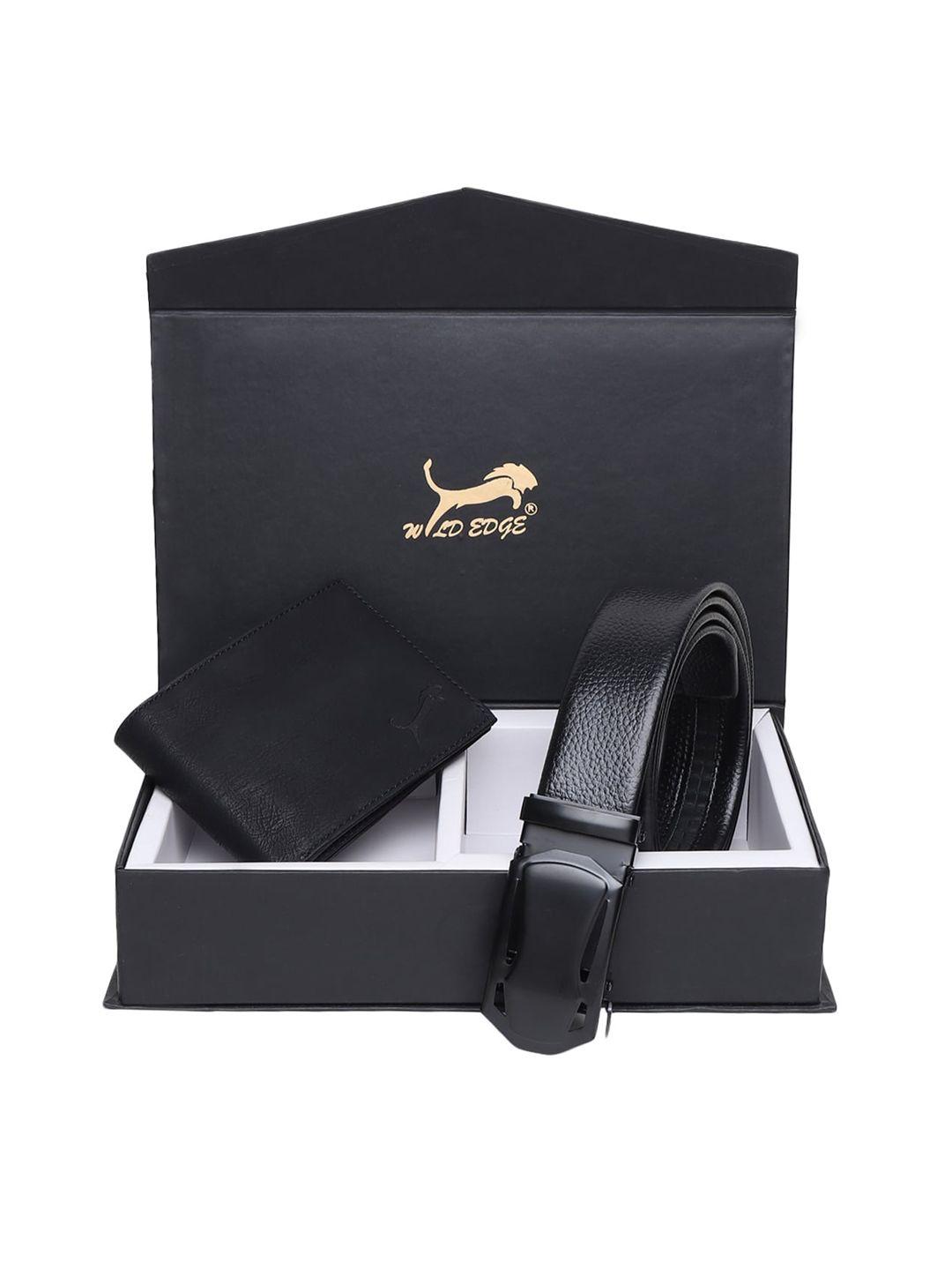 wild edge unisex black accessory gift set