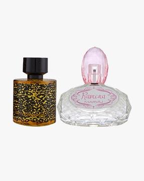 wild speed eau de parfum citrus spicy perfume 100 ml for men & ramona eau de parfum citrus floral perfume 100 ml for women + 2 parfum testers