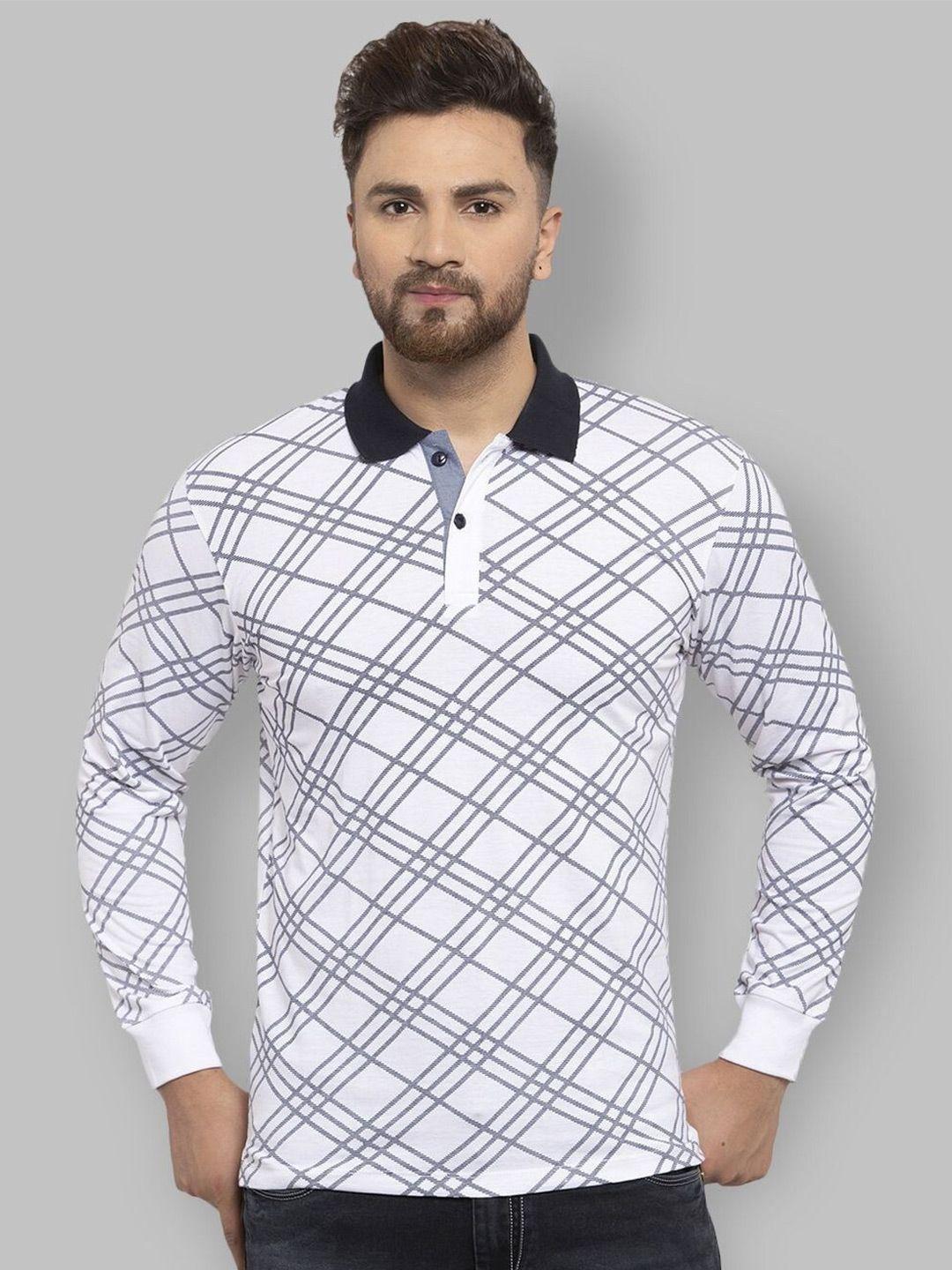 wild west checked polo collar t-shirt