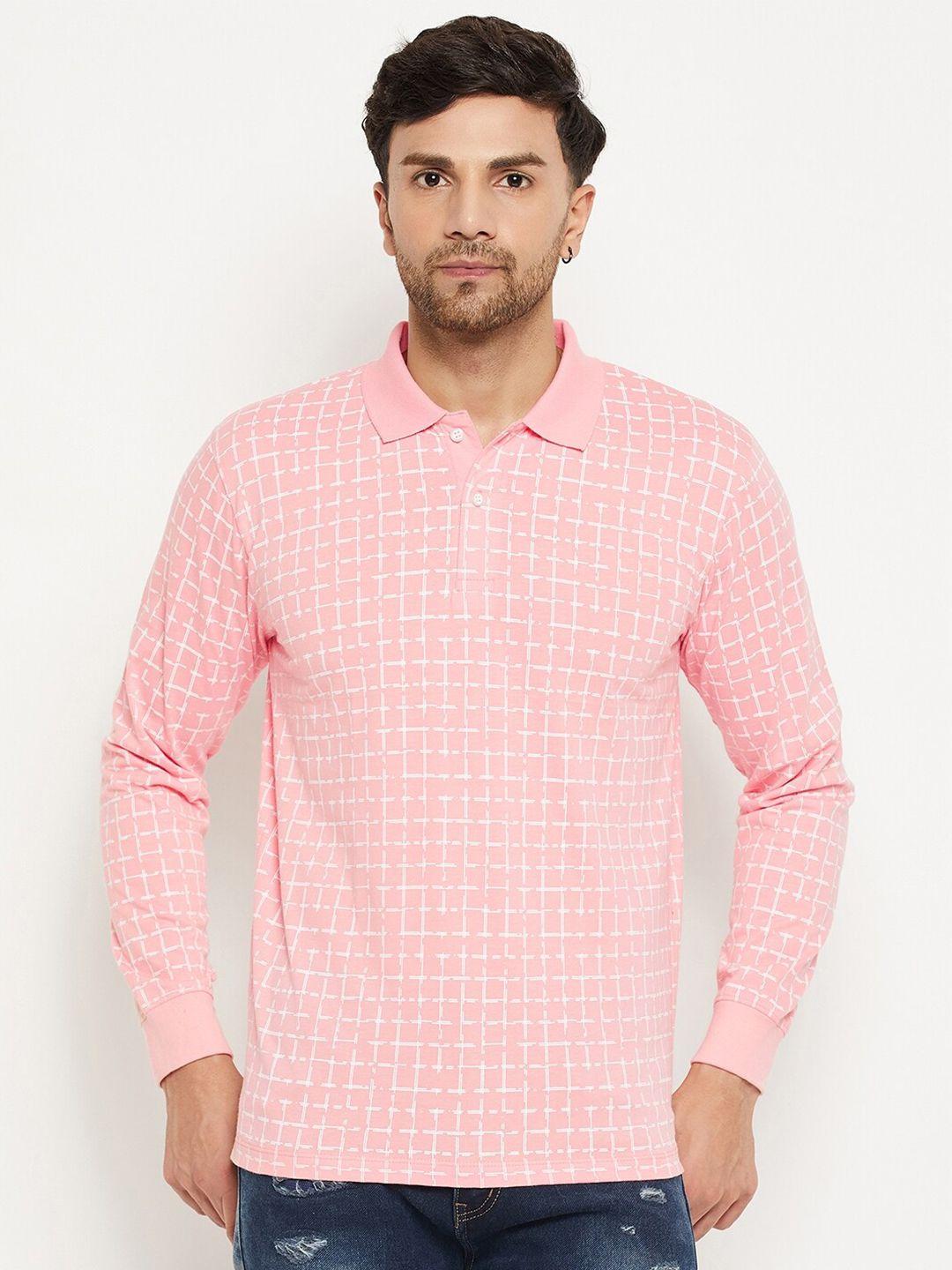 wild west checked polo collar t-shirt