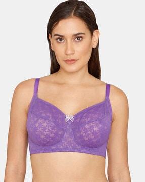 wildberry fling double layered non-wired non-padded full coverage super support bra