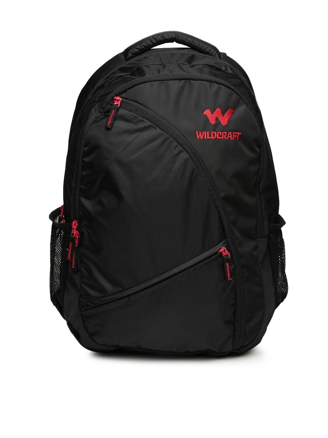 wildcraft men black avya laptop backpack