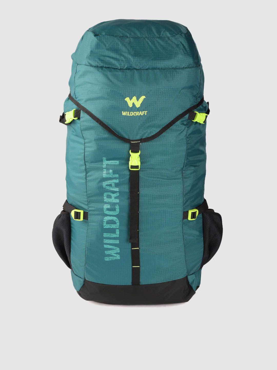 wildcraft men teal green & black brand logo print rucksack 40.6 l