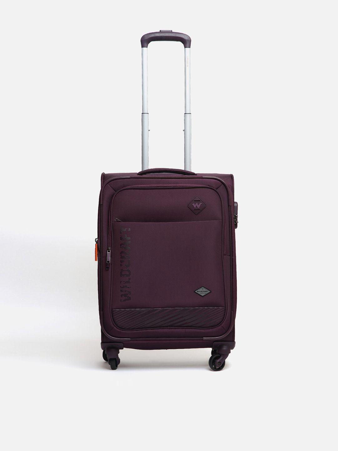 wildcraft purple solid sirius plus cabin trolley bag