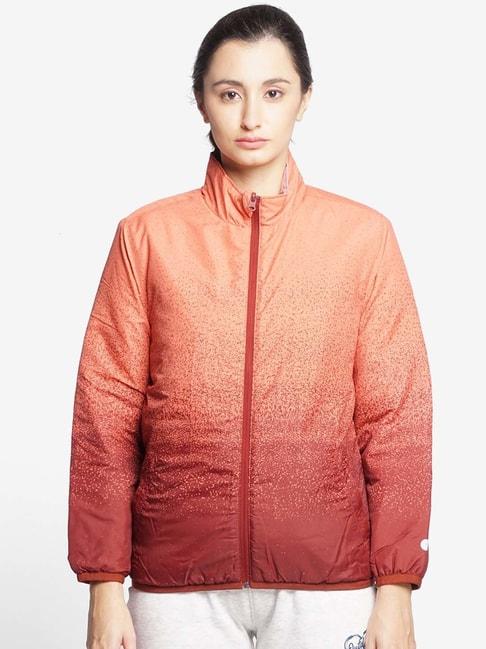 wildcraft rust & pink lightweight reversible jacket