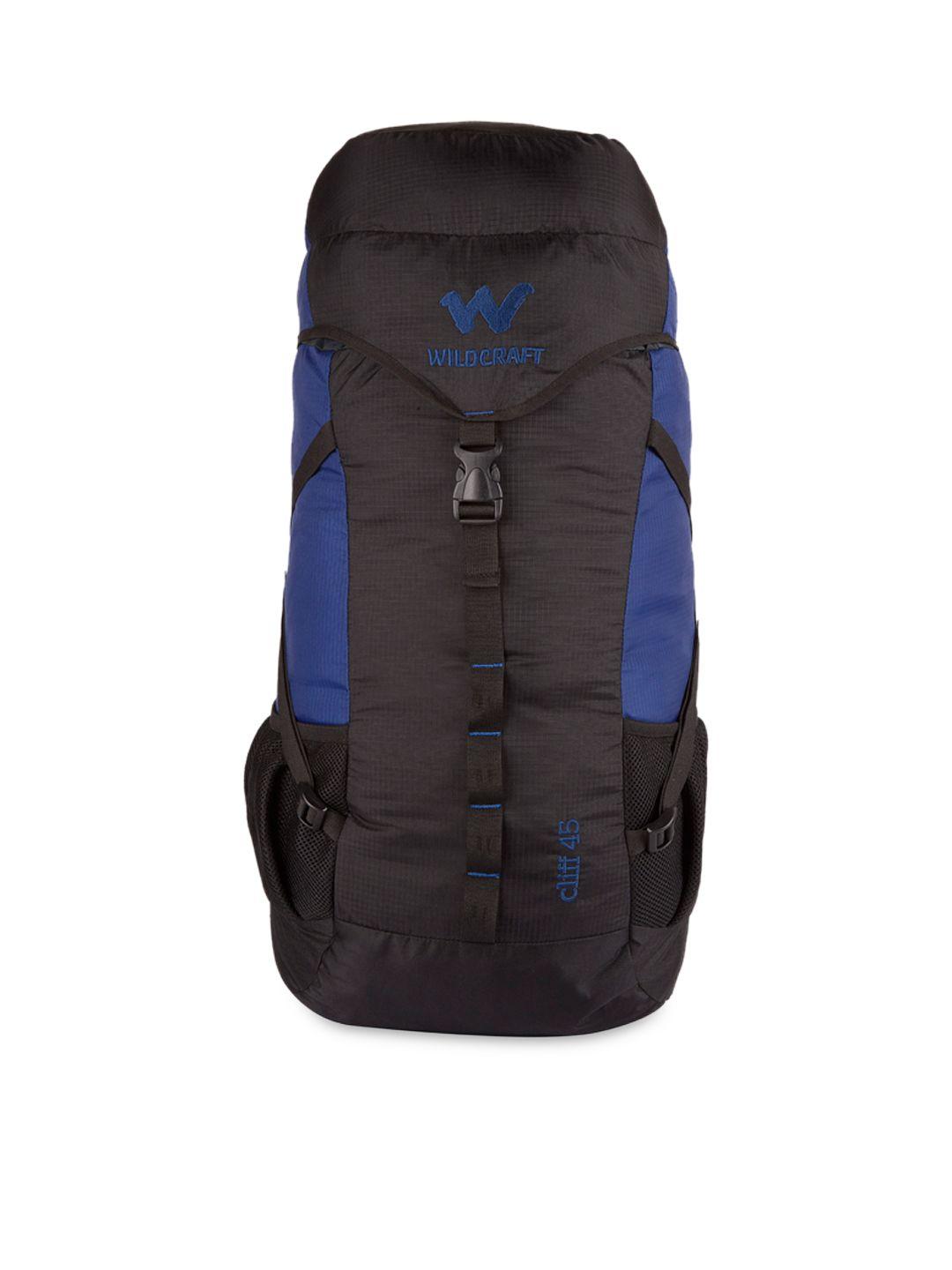 wildcraft unisex black & blue rucksack